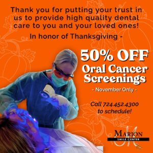 50% offer on oral cancer screening